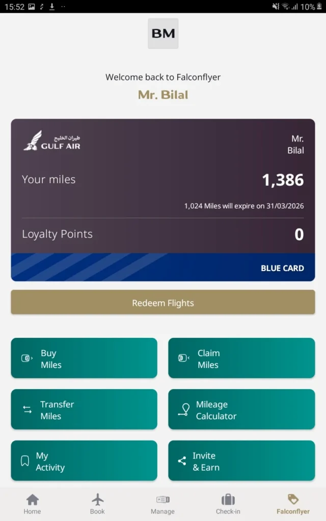 Gulf Air app